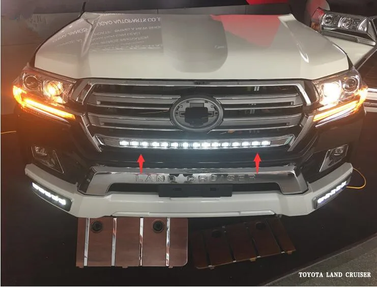 Автомобильный Стайлинг для TOYOTA LAND CRUISER J200 LC200 2016 2017 3 шт. автомобильные Передние