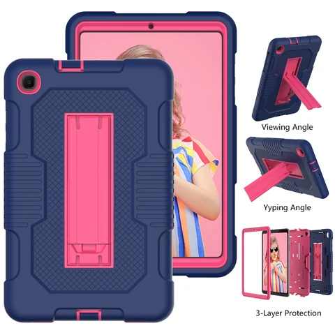 For Samsung Galaxy Tab A7 10.4" T505 T500 T507 Silicone Tablet Protection Cover TPU Capa Soft Shell Bracket Anti-fall Funda