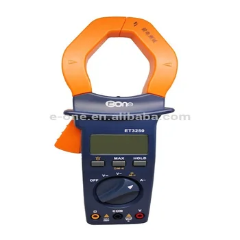 

ET3250 Digital clamp meter AC ammeter gauge auto range voltmeter with clamp light and backlight