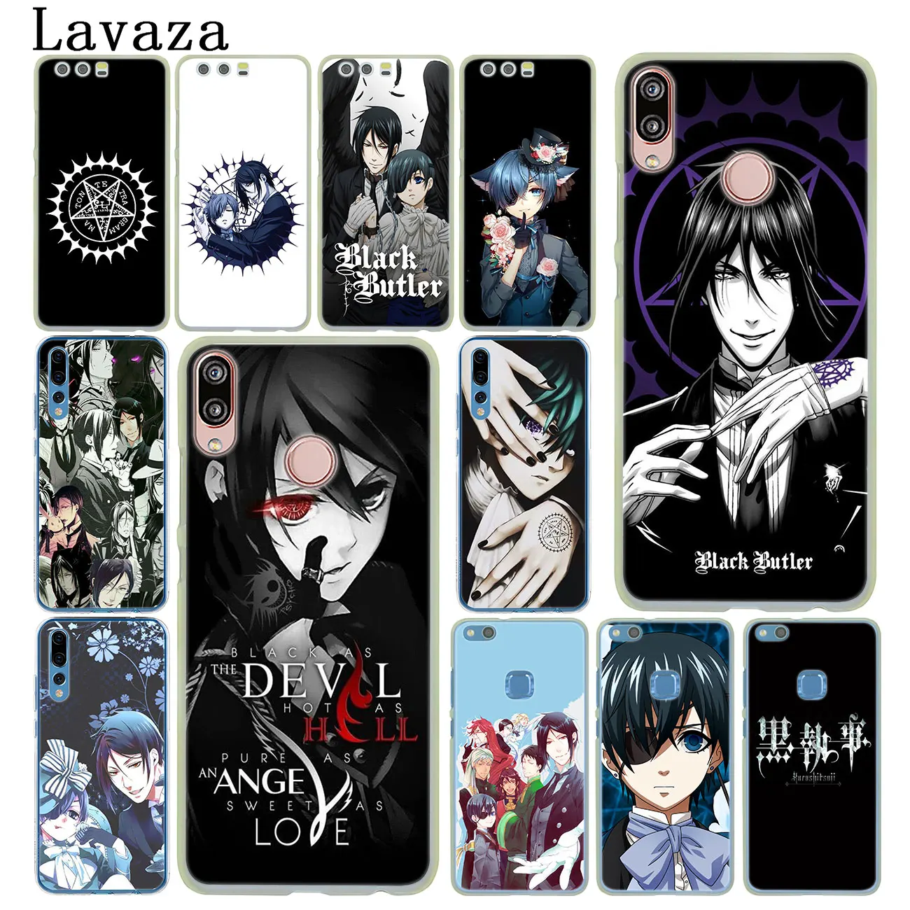Lavaza Black Butler Kuroshitsuji чехол для телефона аниме huawei Y9 Y7 Prime 2019 2018 Honor 20 8A 8X8 9 9X10 Lite 7C 7X 7A