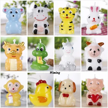 

children party cake decorating supplies mouse cow tiger rabbit dragon snake sheep horse monkey chick pig dog birthday candle
