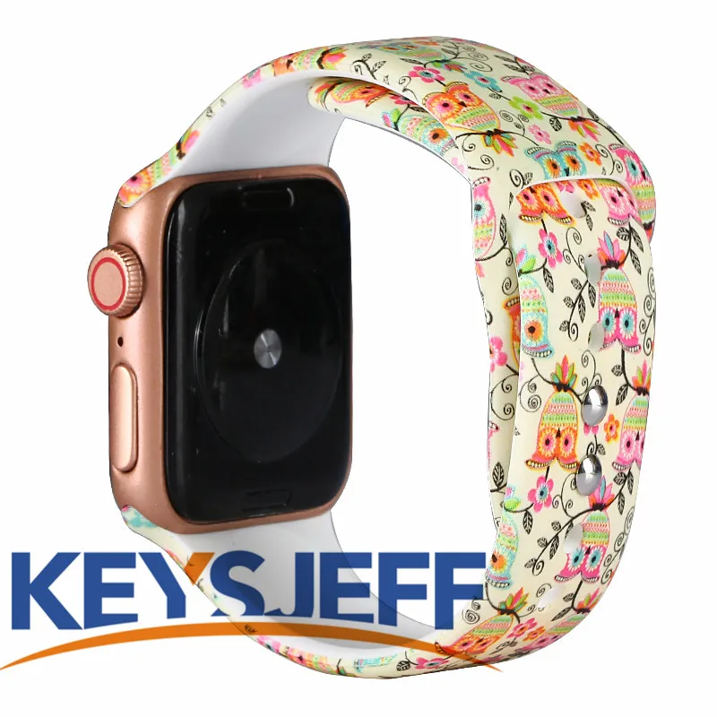 Цветочная повязка для наручных часов Apple Watch 38 мм 40 мм 42 44 мм неувядающий с печатным рисунком для девочек; мини-юбка для наручных часов iWatch, Ремешок Браслет 5/4/3 81023 - Цвет ремешка: 14
