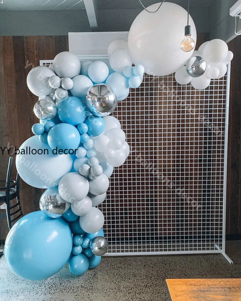 DIY новогодний Воздушный Шар Комплект гирлянды светильник синий Румяна Золотой