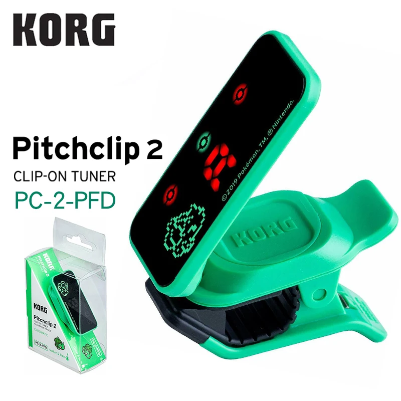 KORG PITCHCLIP PC-1 PC-2 PC1 PC2 ультра портативный низкопрофильный клип-на гитарный тюнер хроматический тюнер-ультра портативный-легко складывается - Цвет: PC2-PFD
