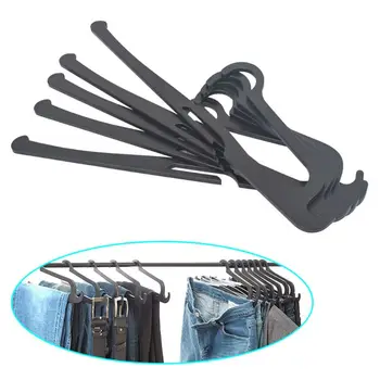 

5pcs Pants Organizer Space Saving Magic Hurdle Hanger Multifunctional for Clothes Closet Rack Storage