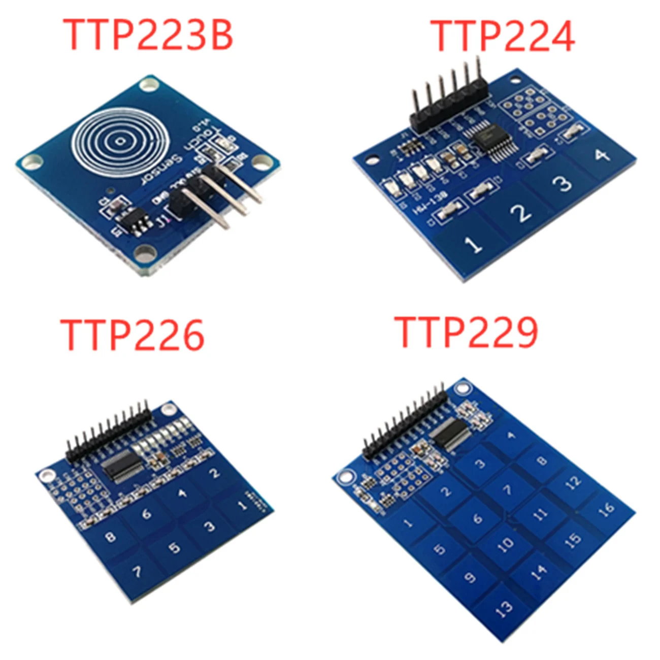 1 шт. TTP223B / TTP224 TTP226 TTP229 цифровой сенсорный переключатель/1/4/8/16 канальный емкостный