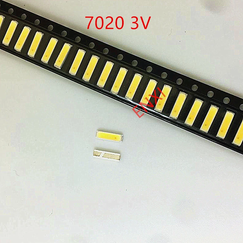 

7020 SMD LED 3V 100PCS Backligh For TV TV Application Cold White Led 7020 Diode