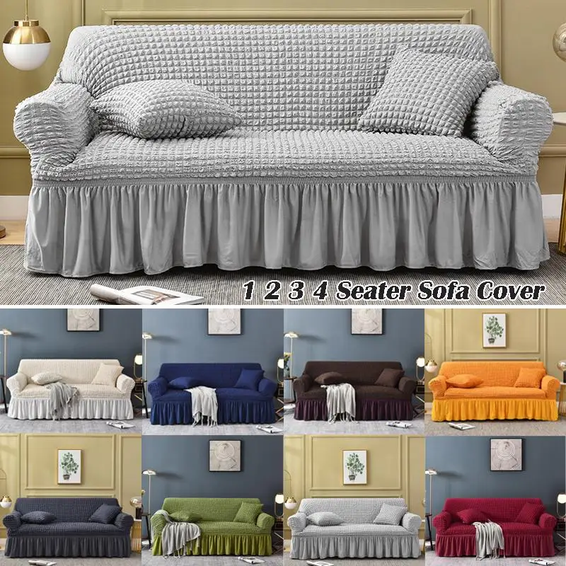 Cover Sofas Living Room 1 2 3 Seersuckers Sofa Cover Lace Sofa