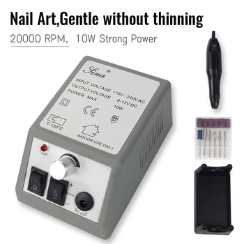 

Electric Nail Drill Manicure Set File Grey Nail Pen Machine Set Kit With EU Plug Free Shipping 100-240V Nail Drill for Manicure