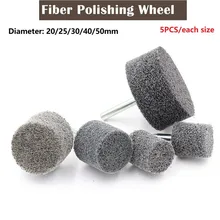 

5PCS 20-50mm Nylon Fiber Polishing Wheel Abrasive 6mm Shank For Drill Grinder Cylindrical Fiber Grinding Head For Metal Rust