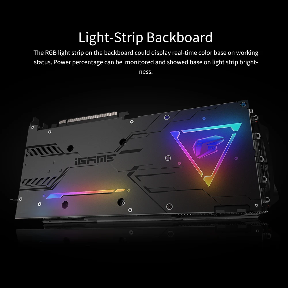 Цветной iGame GeForce RTX 2080 Super Vulcan X OC GDDR6 8G графическая карта GPU один ключ Overclock RGB ЖК-монитор 2,0