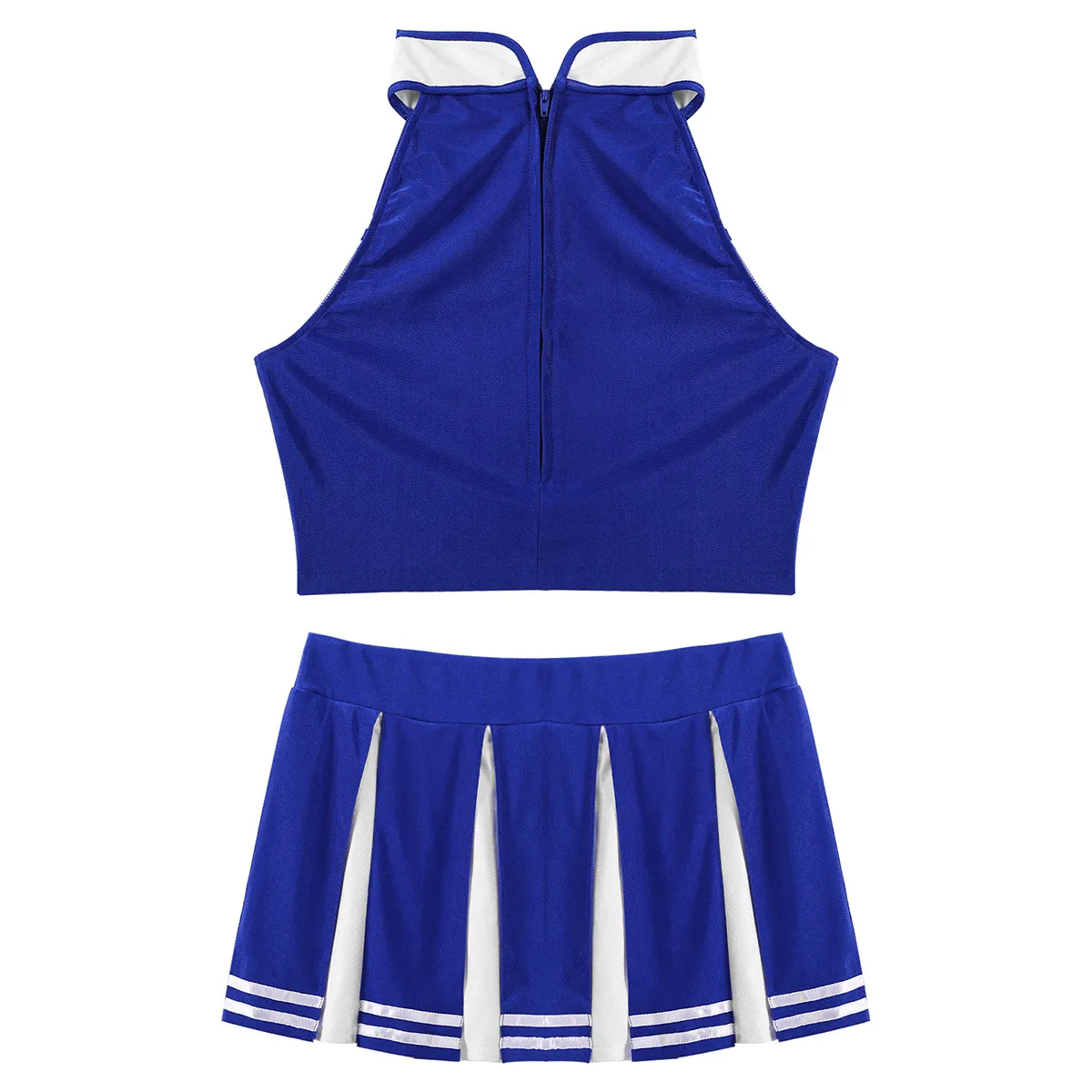Cosplay&ware Womens Cheerleader Costume Uniform Sexy Party Clubwear Crop Top With Mini Pleated Skirt Lingerie School Girls -Zentai shop online Hd1d45e001832486dbc62bbf0e840c2e10.jpg