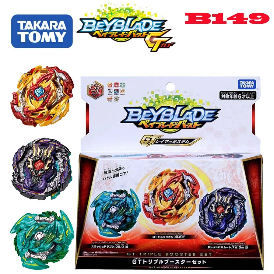 

Genuine TOMY BEYBLADE Burst GT B-149 Royal Giants Blasting gyro gyro Three sets of toys beybladeburst High Performance toy