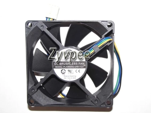 Power Logic 8025 PLA08025S12HH-1-LV 12V 0.5A 4Wire Cooling Fan