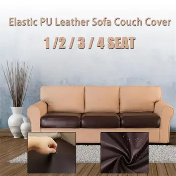 

PU Leather Waterproof Sofa Cover European Style Sofa Bed Slipcover Sofa Couch Cover Elastic Seater Armchair Sofa Bed Protector