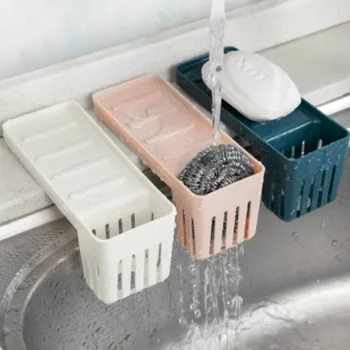 

Hanging Storage Rack Tableware Organizer Kitchen Waste Trash Can Sink Drain Tool Bathroom Soap Bar Box Home Use Clean Finisher