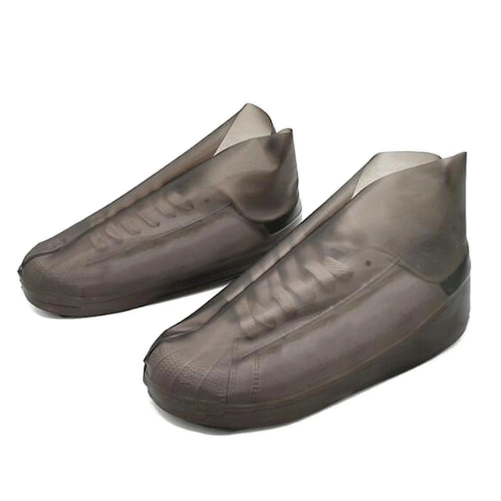 1 пара многоразовых ТПУ водонепроницаемый бахилы противоскользящие детские взрослые резиновые сапоги обувь протекторы резиновые сапоги для улицы дождливые дни