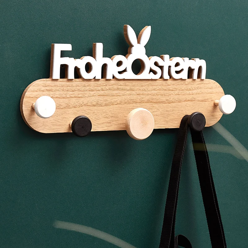 Креативные деревянные крючки вешалки для одежды скандинавские настенные