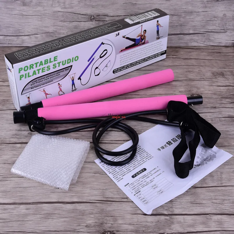 

Pilates Bar Lightweight Resistance Band Toning Bar Home Gym Portable Pilates Total Body Workout Yoga Fitness Stretch Stick