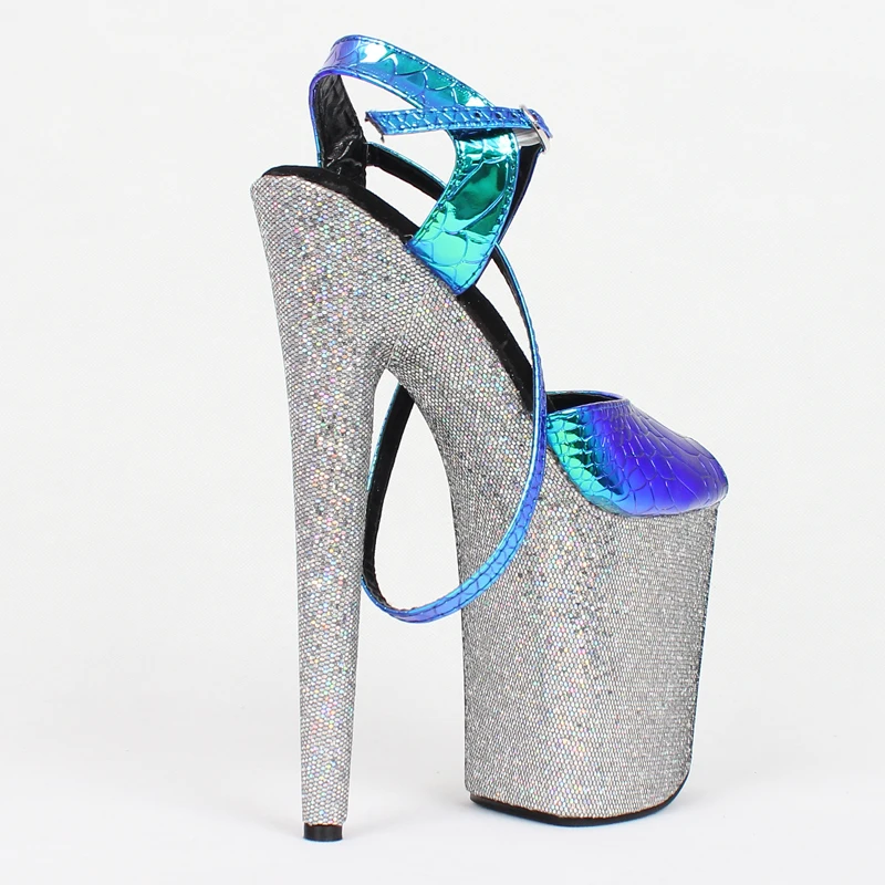 

Holographic Platform 8" High Heel 4" Platform Exotic Dance Stripper Shoes