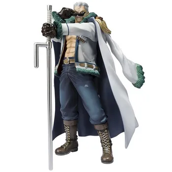 

7" Anime One Piece Navy G5 Branch Smoker Smoke Fruit Golden Cat Sticker Original Version PVC Action Figure Toy BOX 18CM X846