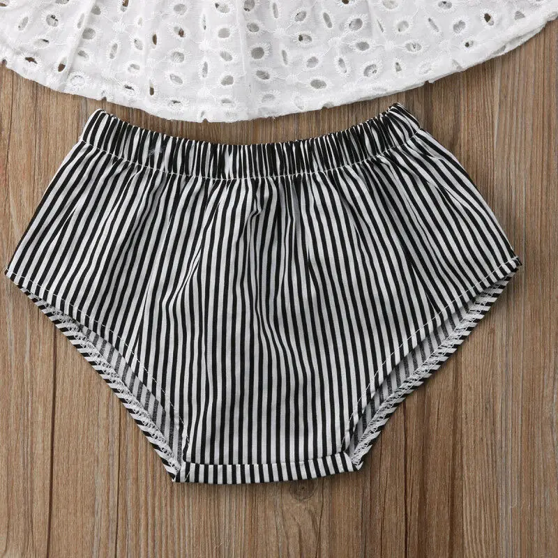 Baby Girl Lace Top & Shorts Set 6