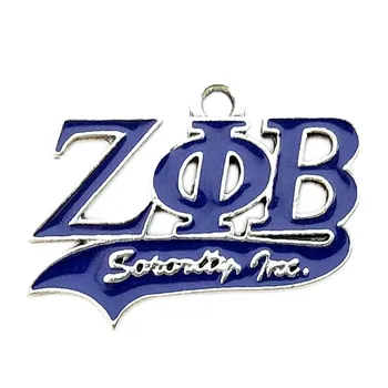 

Greek Sorority Organization ZETA PHI BETA sorority DIY charm Label pendant Charm