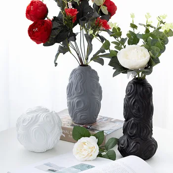 

Creative Home Crafts Nordic Simple Handmade Ceramic Honeycomb Vase Ornaments Home Living Room Bedroom Table Decoration Accessori