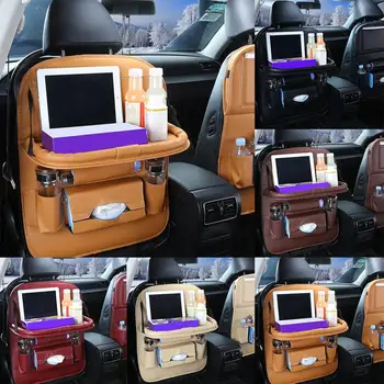 

The New durable Faux Leather Auto Car Vehicle Backseat Organizer Holder Storage Container Bag