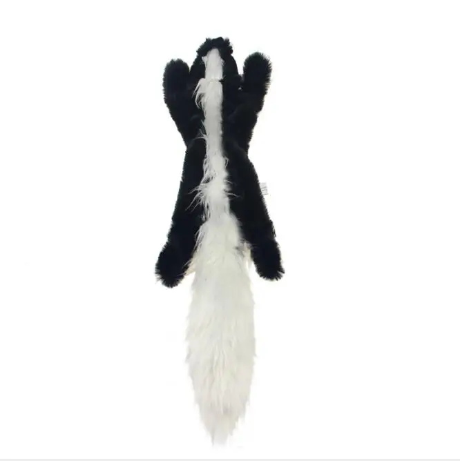 Skunk Плюшевая собака игрушки для щенка, домашних животных для чистки зубов игрушки Игрушка-Волк мягкие скрипучий Животные кролик сигналит тренировок с изображением белки для домашних животных - Цвет: Skunk