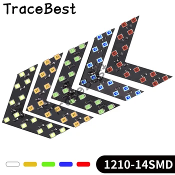 

2pieces Hidden Turn Light Arrow Light Brake Tail Turn Signal Rear Light Bulb Parking Light 12V