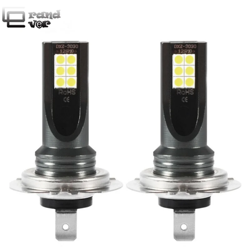 2PCS Car LED H4 Headlight 3030 12LED 60W Daytime Running Light H7 Blub Fog light 6000K H1 H3 H11 Lamp for Accessories | Автомобили и