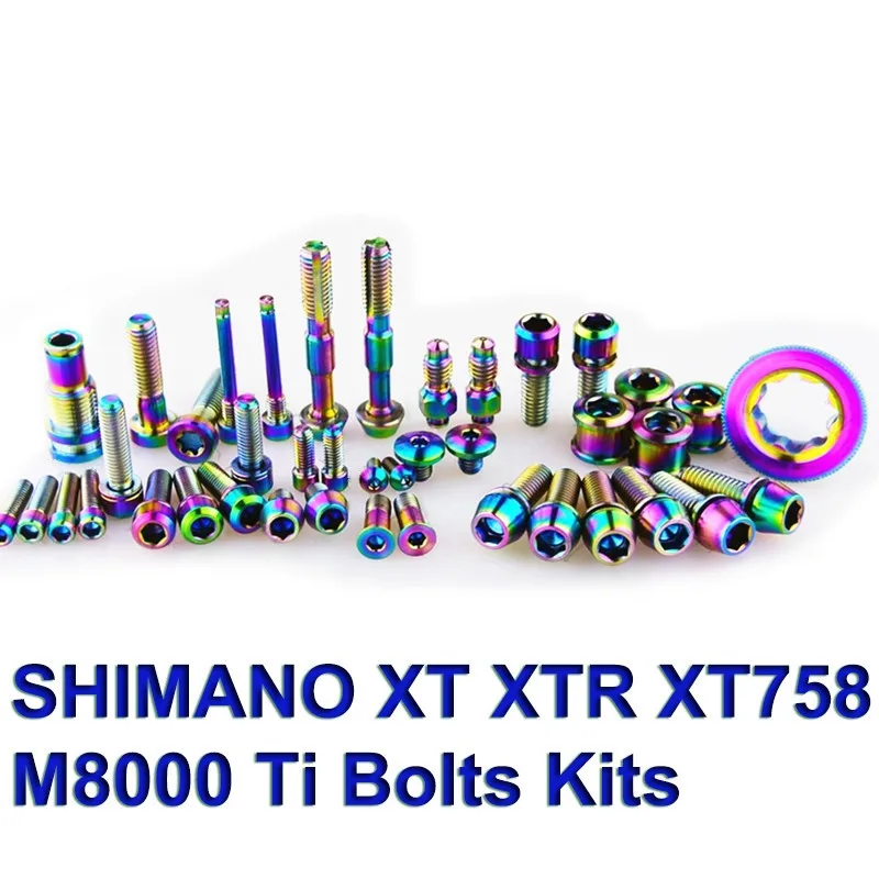 Комплект титановых болтов для SHIMANO XT XTR XT758 M8000 шоссейного велосипеда и MTB Ti Bolt