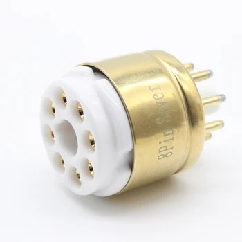 

8pin EL34 GZ34 KT88 6V6 6L6 5Z3 6SN7 Octal Gold Plated Tube Socket Saver Base