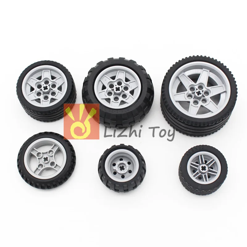 

Technic Blocks Parts Tire Cars Wheel Educational Toys Compatible Building Blocks Technic Robot Car Bulk Building Bricks