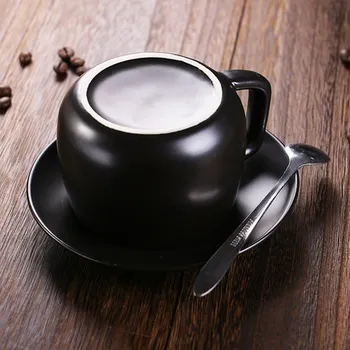 

Ceramic Espresso Coffee Cup Saucer Set Creative Afternoon Tea Cup Saucer Dish Coffee Porcelain Tazza Japanese Cup Tray Set E5