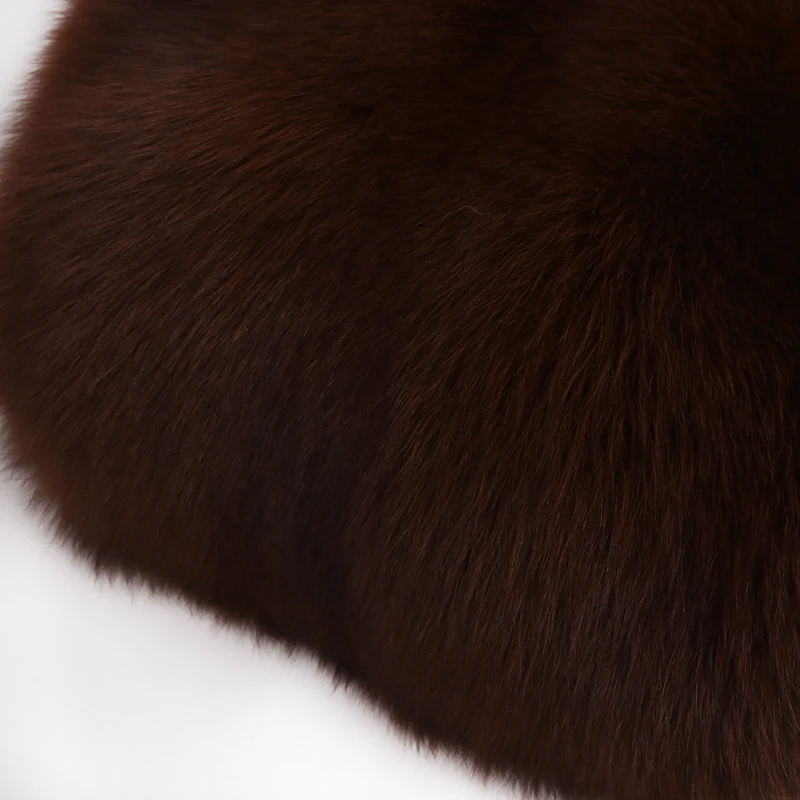 Женская куртка из натурального Лисьего меха, женская шуба из натурального Лисьего меха, зимняя верхняя одежда - Цвет: as picture