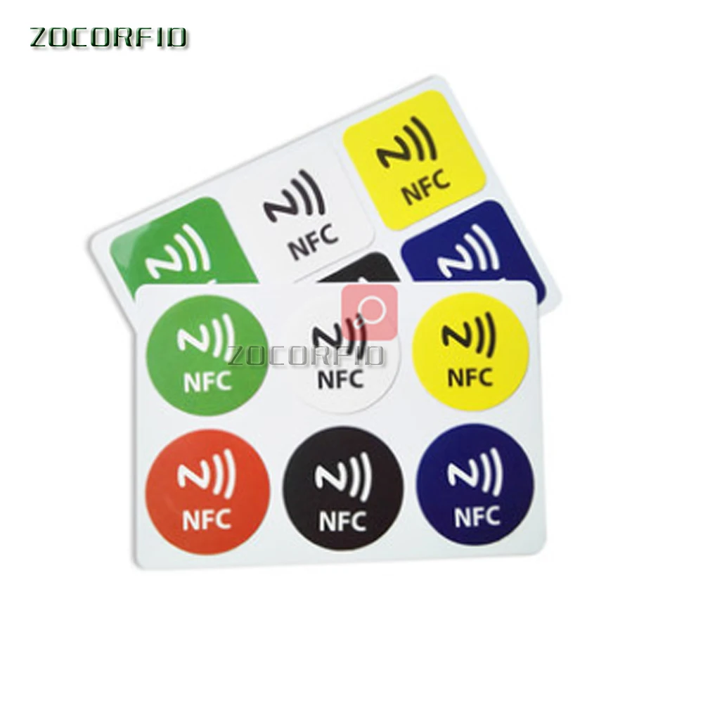 6 шт./лот Ntag215/NTAG216/NTAG213 NFC бирки Стикеры для телефона доступные клейкие этикетки RFID
