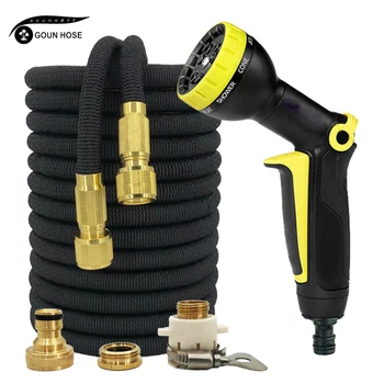 

New Type Of Telescopic Hose With Water Gun High Pressure Car Wash Hose Outdoor Garden Watering Hose EU Connector Tuinslang