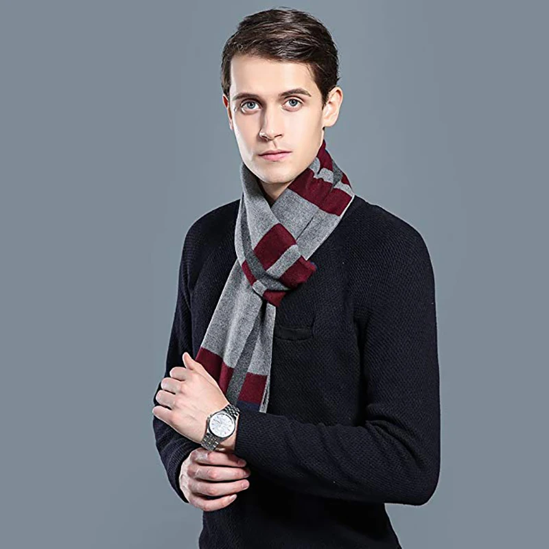 Дизайн, мужской кашемировый шарф, роскошный бренд, высокое качество, шейный платок для женщин, зимние теплые мягкие шали, шарфы унисекс
