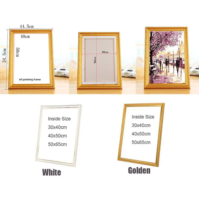 New Diy out frame Unfinished Wood stretcher 1pcs diy oil painting diamond  Mosaic Thick wood frame wall painting picture frame - AliExpress