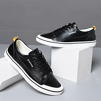 

Men's Stylish Genuine Split Leather Sneakers Trend Tide Brand Comfortable Male Casual Outdoor Non-slip Breathable Walking Shoes
