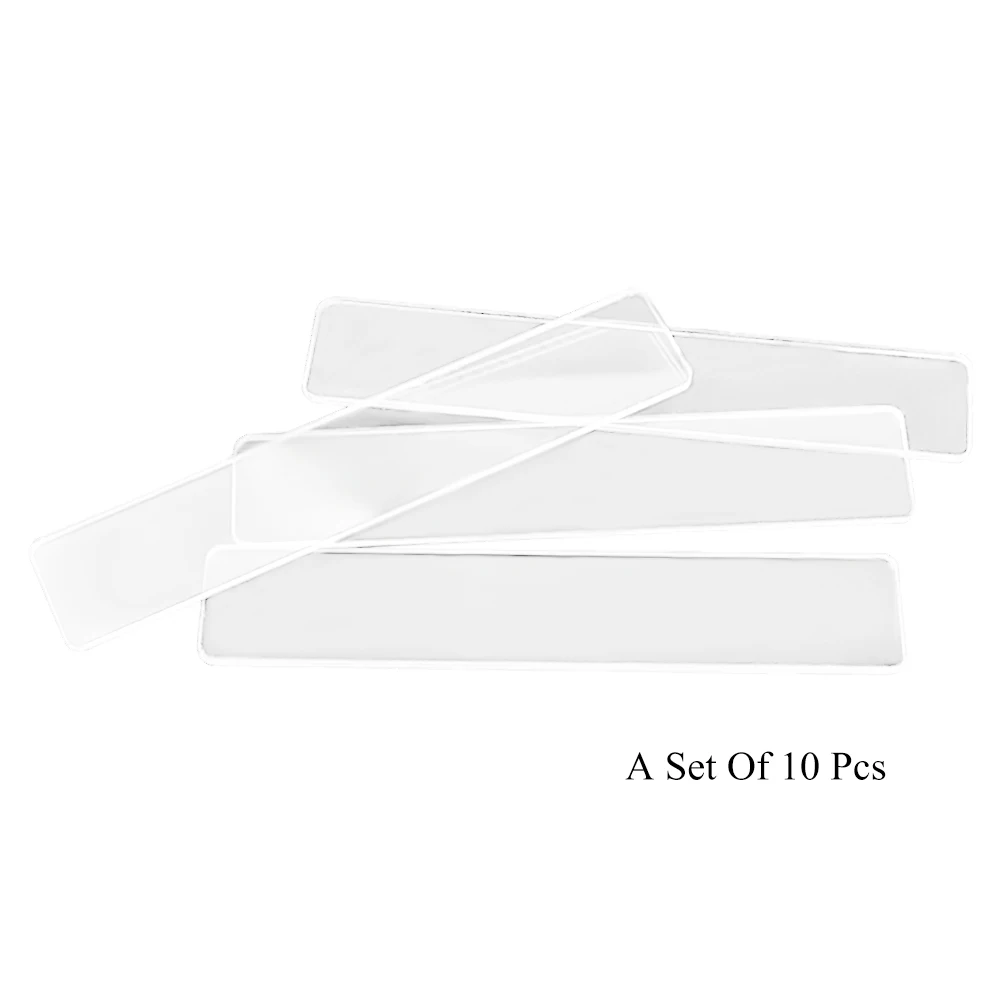 10Pcs Transparent Acrylic Nail Holder False Nail Stand Manicure Displayer Practice Show Board Nail Art False Tips Sticks