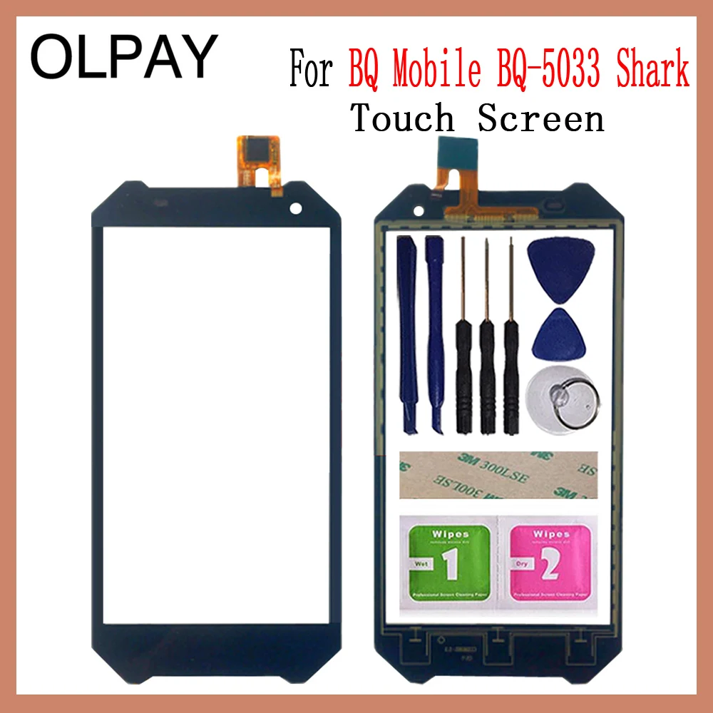 OLPAY 5 0 дюймов для BQ Mobile 5033 Shark сенсорный экран стекло дигитайзер панель объектив