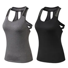 Женский эластичный дышащий жилет для фитнеса и бега, спортивный жилет с u-образным вырезом, с открытой спиной, с перекрестной повязкой, удобный жилет