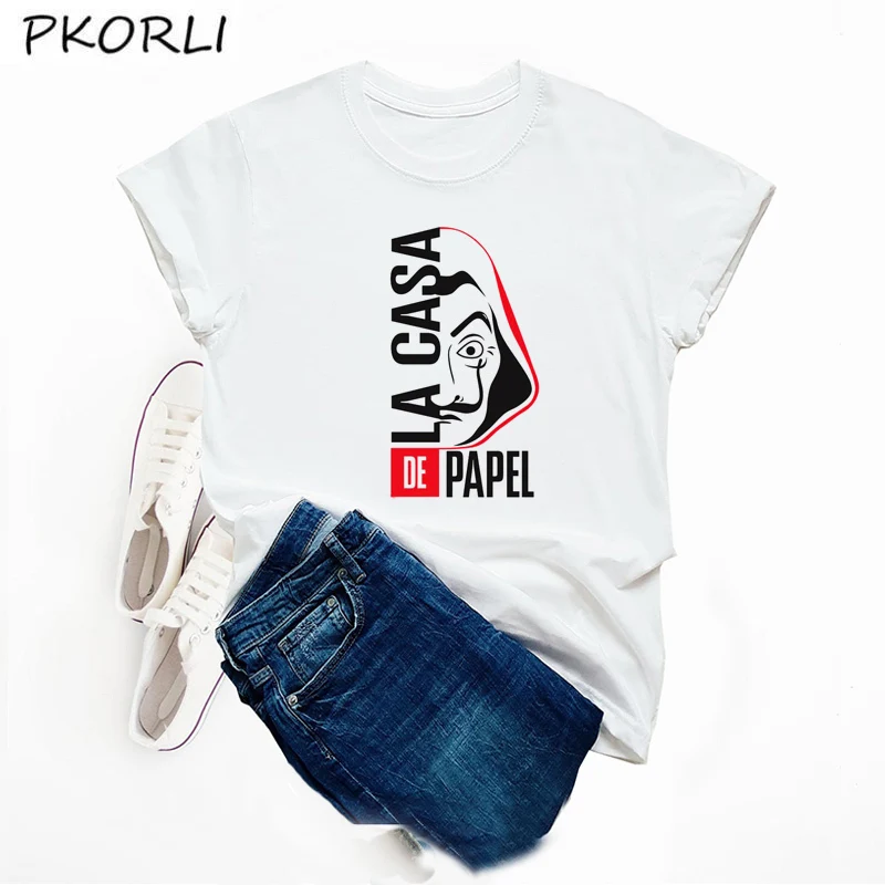 

Bella CIAO T Shirts Women 2020 Summer TV Series Money Heist Tshirt Unisex Italian Words Print T Shirt Woman Black Tee Femme