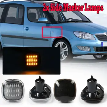 

2pcs LED Side Marker Wing Repeater Indicators Light for AUDI A3 A4 A8 for SKODA Fabia SEAT Cordoba New Side Repeater Light Lamp