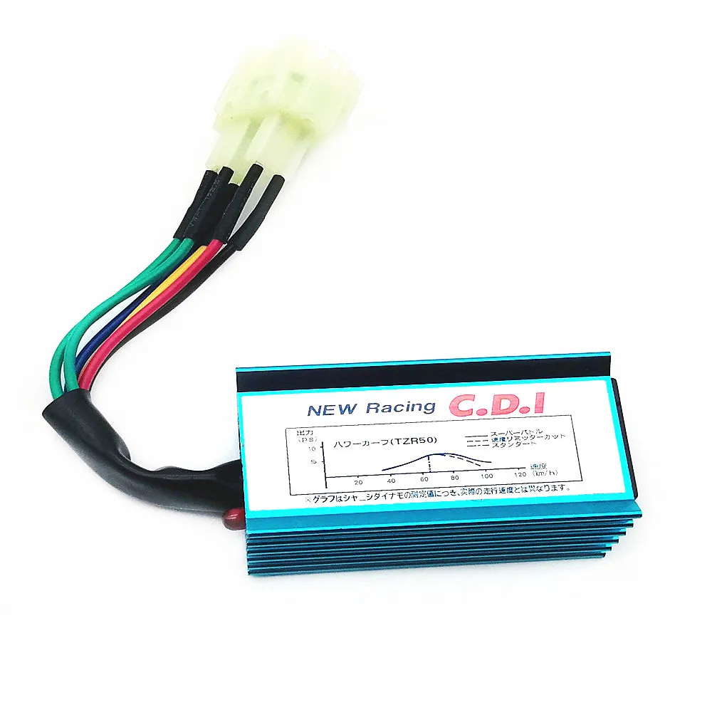 Синяя 6 контактная катушка зажигания AC Racing CDI подходит для скутера GY6 мопеда 50cc 60cc