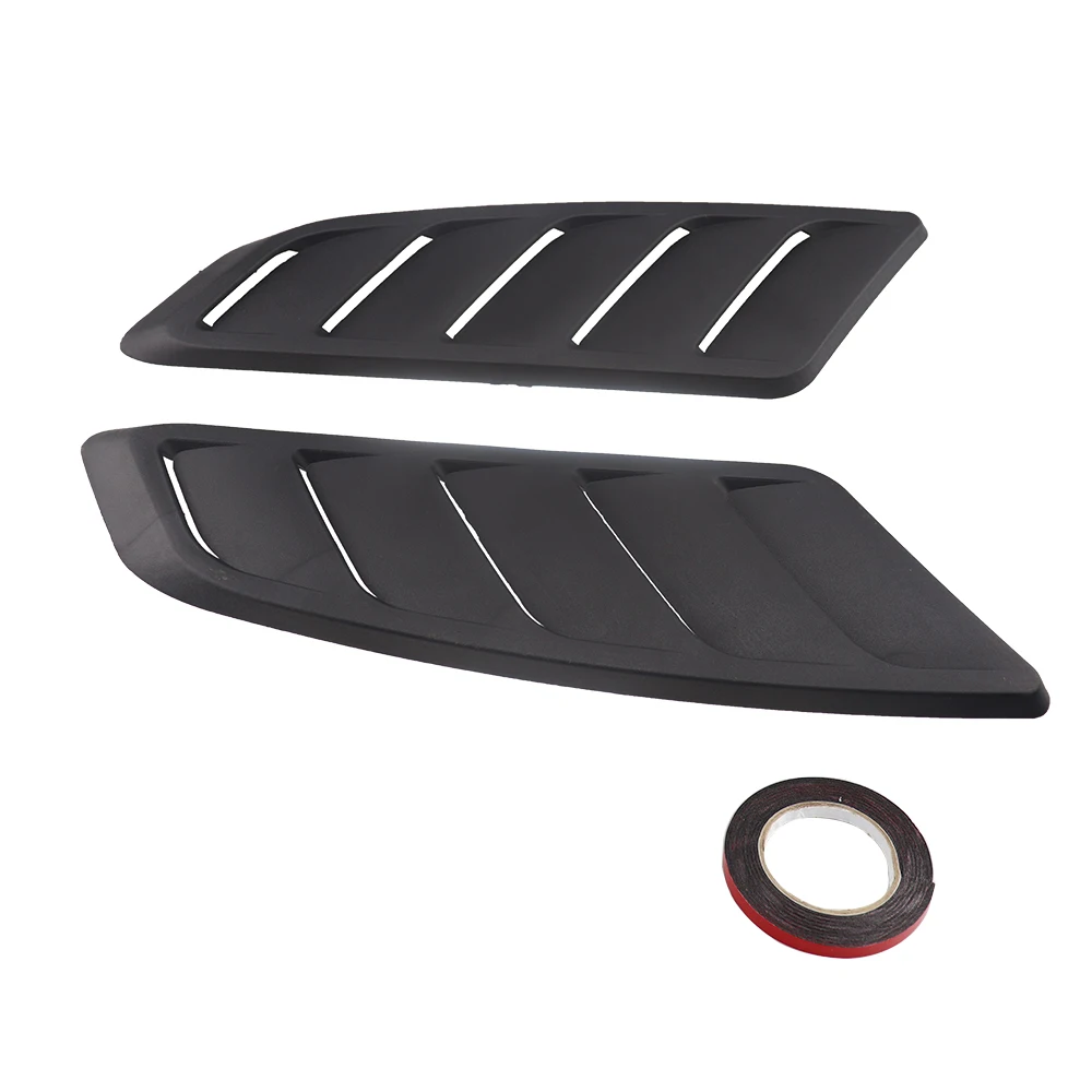 Universal Fitment ABS Air Flow Hood Vent Scoop Bonnet Cover V2 Style 35x45CM by IKON MOTORSPORTS 