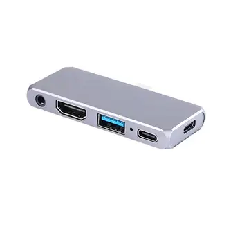 

5 in 1 Type C 4K HDMI USB 3.0 Charging Hub Adapter Converter for Phone Laptop